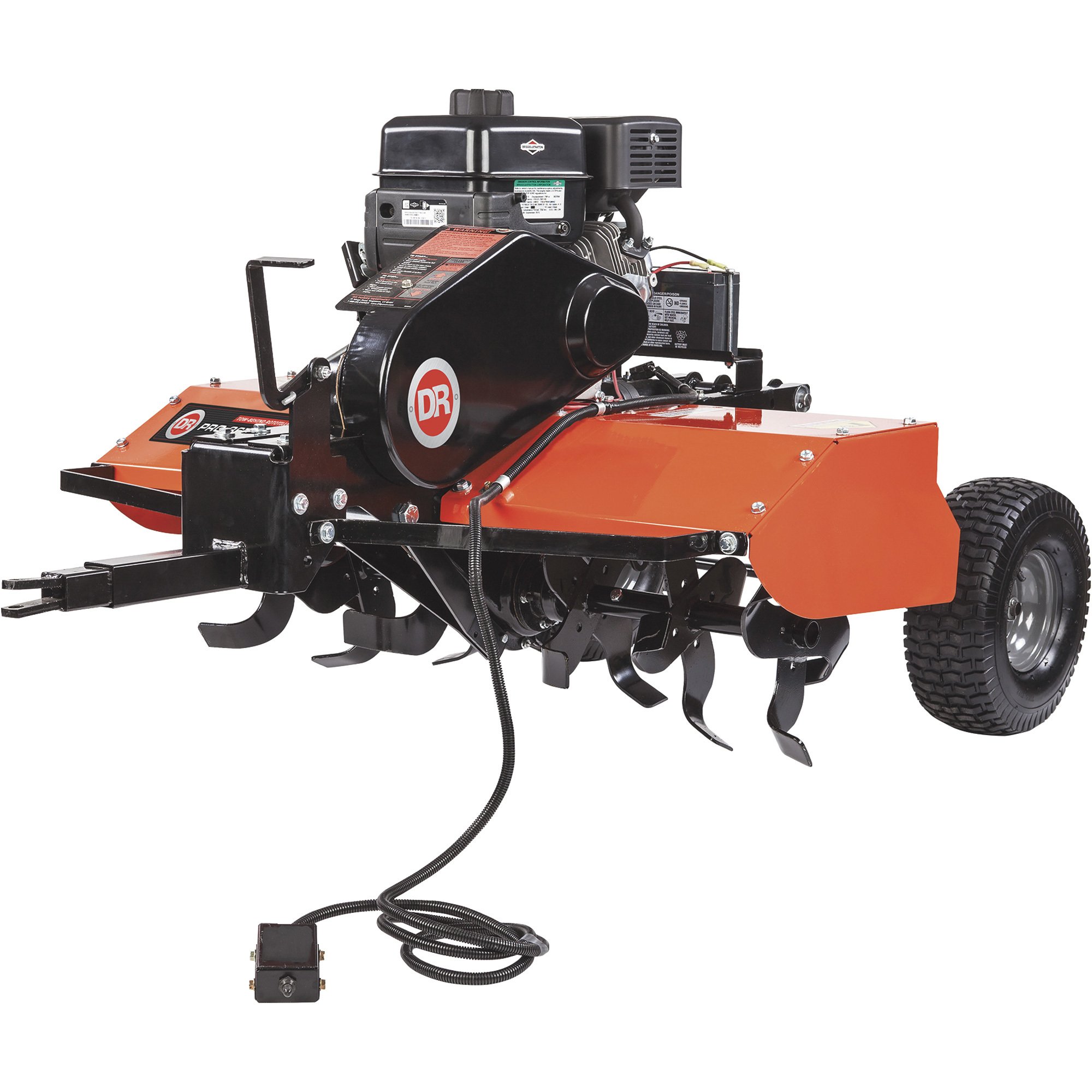 DR Power PRO Tow-Behind Rototiller — 36in. Till Width, 6.5 HP Briggs & Stratton Engine, Model# TT15036BEN